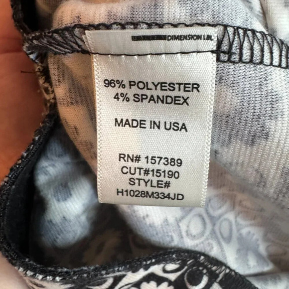 Altar'd State Flare Pants Size  Large Groovy Funky Mod Black White Hippie Retro - Picture 9 of 14